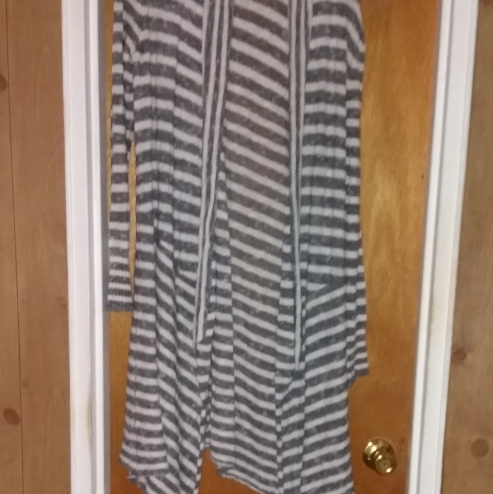 Free People forget me striped duster cardigan